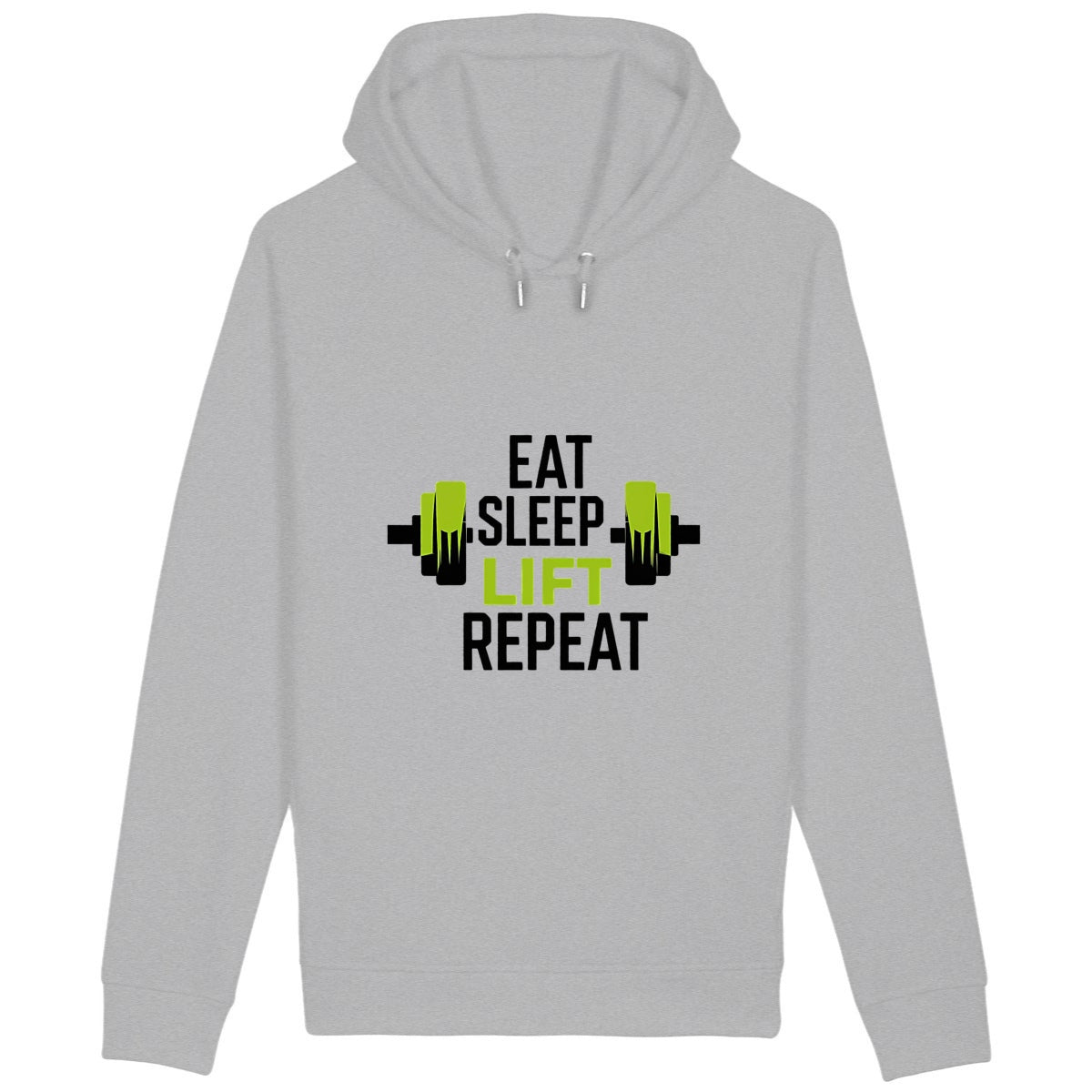 Hoodie Eat Sleep Lift Repeat Edition - face_gris