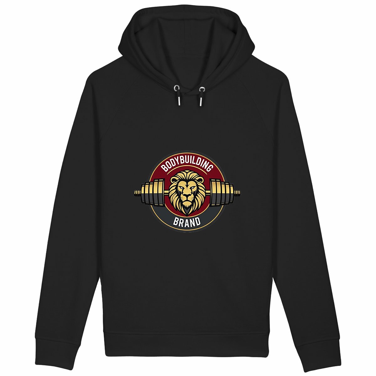 Hoodie Edition Zodiaque King Lion - face_noir