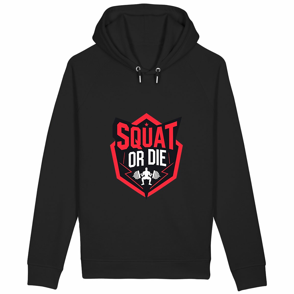 Hoodie Squat Or Die - face_noir
